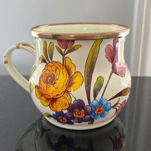 McKenzie Childs White FLOWER MARKET Coffee Mug/Cup RETIRED-HTF #2 listing